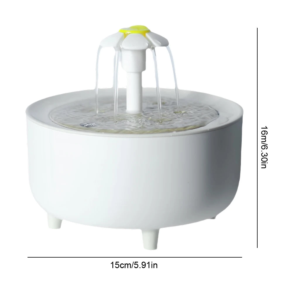 Pet Water Fountain Automatic Cat Drink Bowl Filter 1200ml USB Electric Mute Pet Drinking Dispenser Drinker For Cats Water Filter